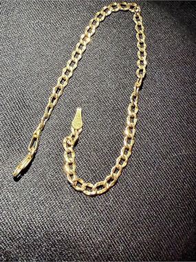 10k Gold-Tone Chain Bracelet